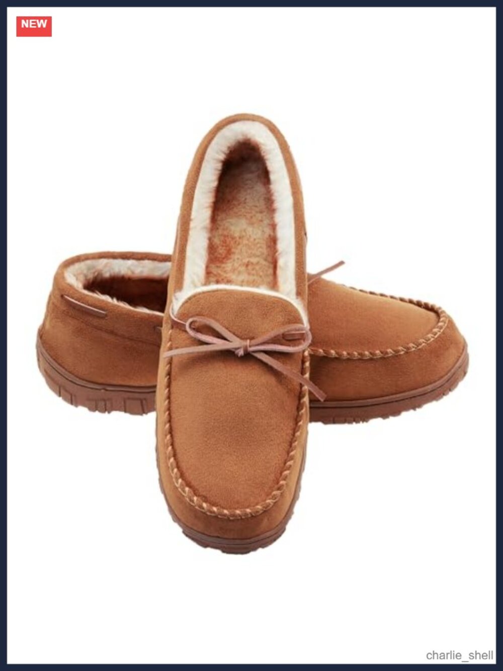 Men's Mocc Memory Foam Plush Fleece Lined House Shoes